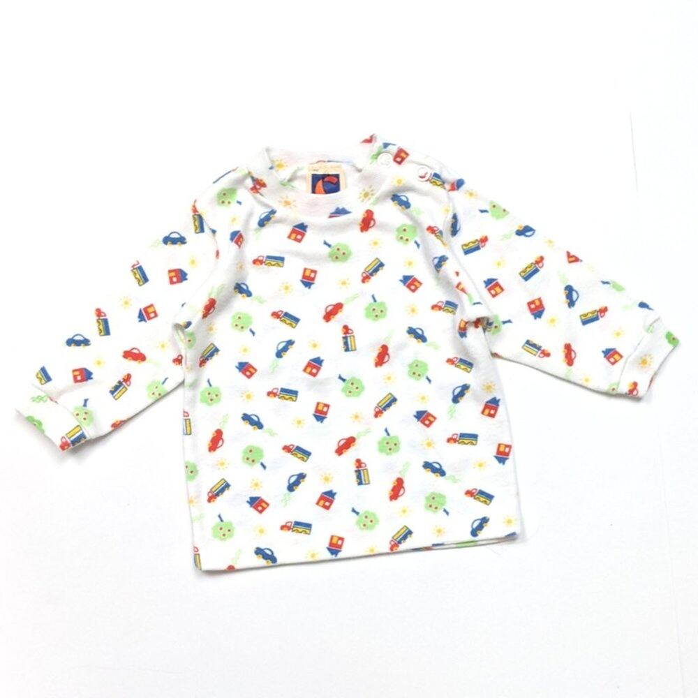 Vintage Carter's Shirt Unisex Baby Size 6m Home Printed Long Sleeve